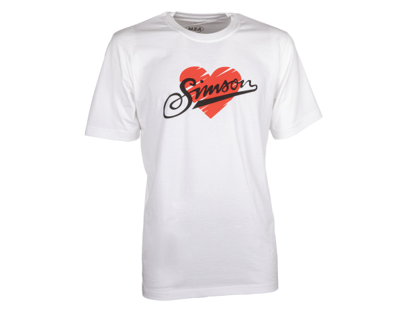 T-Shirt Farbe: weiß - Motiv: SIMSON - 100% Baumwolle XS