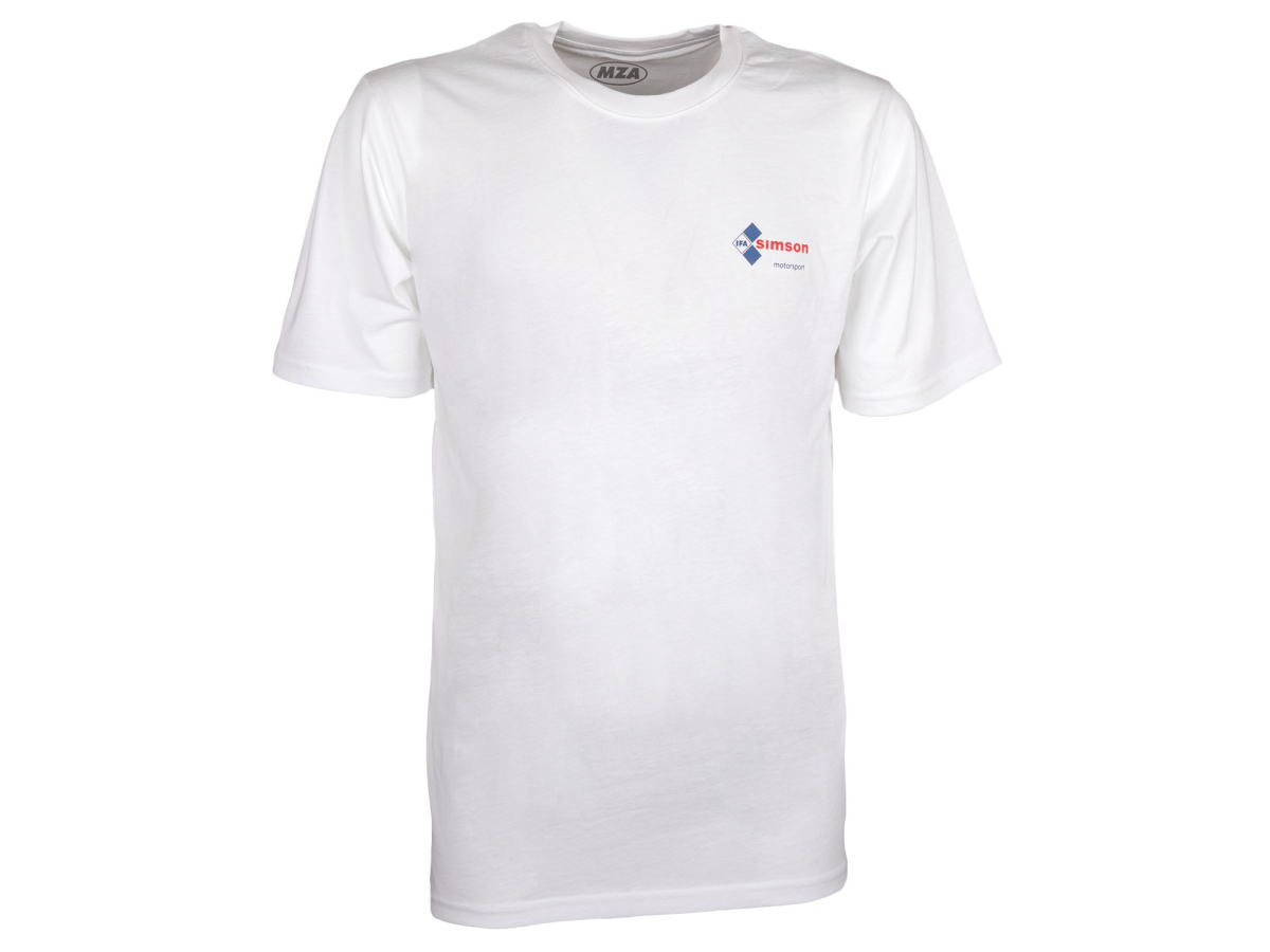 T-Shirt Farbe: weiß - Motiv: SIMSON Motorsport XS