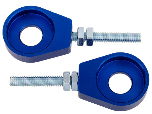 Radspanner/ Kettenspanner eloxiert im Paar- Farbe wählbar Blau