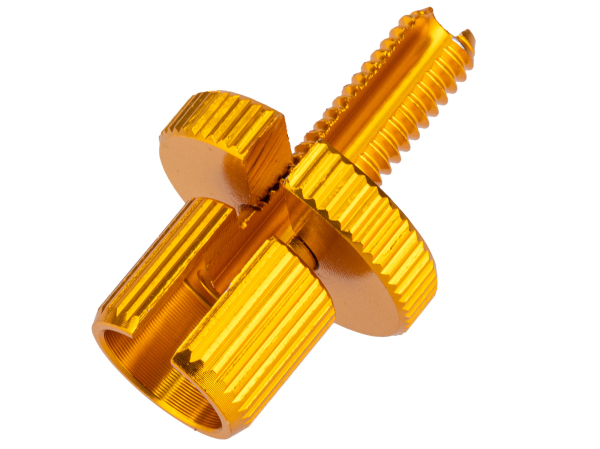 Farbig elixierte Stellschrauben für Bowdenzüge - Lenkerarmaturen Gold