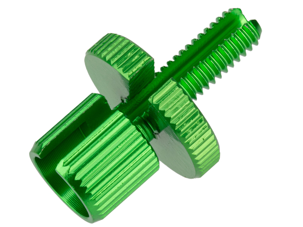 Farbig elixierte Stellschrauben für Bowdenzüge - Lenkerarmaturen Grün