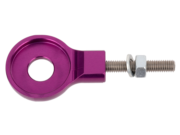 CNC Kettenspanner eloxiert massiv für S51, Schwalbe Lila