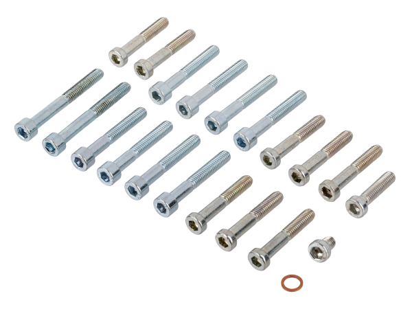 SET Normteile Motorgehäuse - Innensechskant, 21-teilig - M500-M700