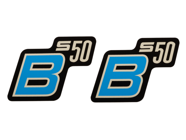 S50 Aufkleber für Seitendeckel S50 B Blau