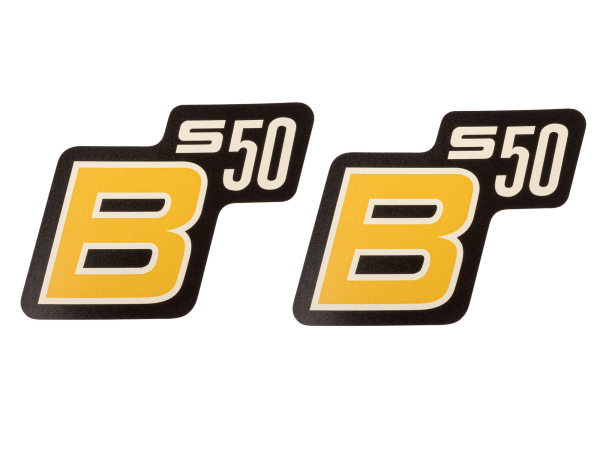 S50 Aufkleber für Seitendeckel S50 B Gelb