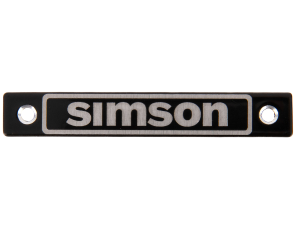 Firmenschild - Plakette für kurze Simson Sitzbank Simson