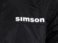 Regenjacke mit Simson Aufdruck -Schwarz