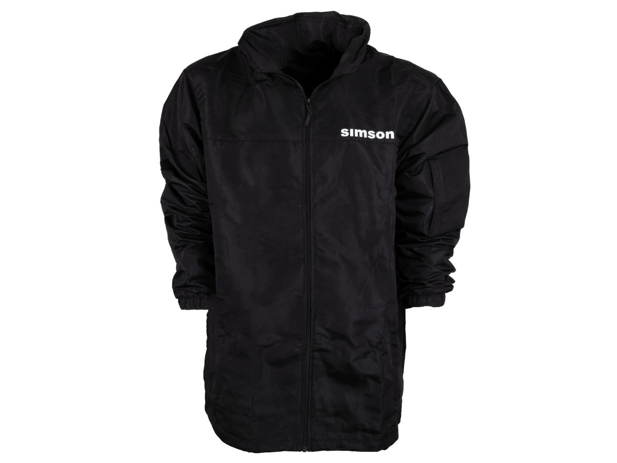 Regenjacke mit Simson Aufdruck -Schwarz XL