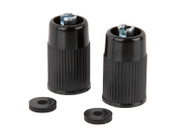 SET - Bakelit Ventilkappen schwarz