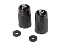 SET - Bakelit Ventilkappen schwarz