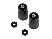SET - Bakelit Ventilkappen schwarz