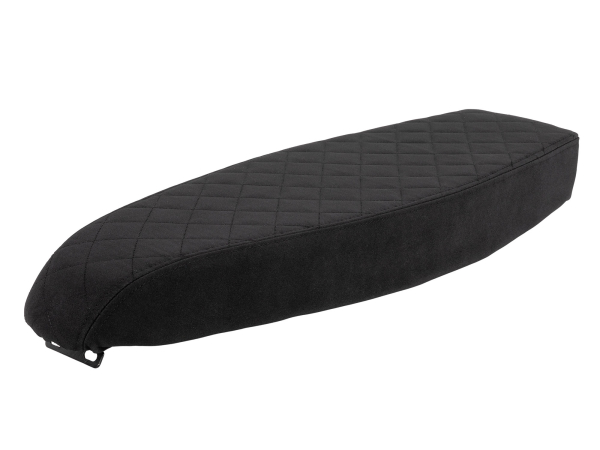 Flache Tuning Sitzbank - Karo - Alcantara schwarz für Simson S51