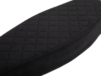 Flache Tuning Sitzbank - Karo - Alcantara schwarz für Simson S51