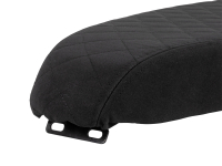 Flache Tuning Sitzbank - Karo - Alcantara schwarz für Simson S51