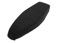 Flache Tuning Sitzbank - Karo - Alcantara schwarz für Simson S51