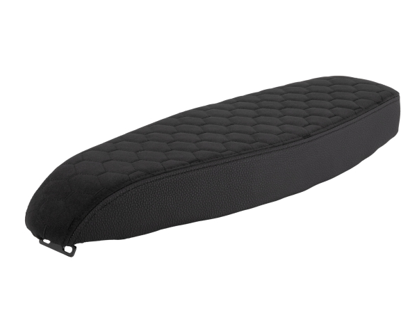 Flache Tuning Sitzbank - Waben - Alcantara schwarz für Simson S51