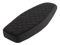 Flache Tuning Sitzbank - Waben - Alcantara schwarz für Simson S51