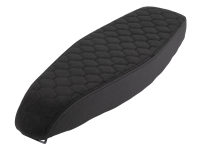Flache Tuning Sitzbank - Waben - Alcantara schwarz für Simson S51