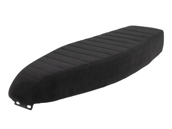 B-Ware! Flache Tuning Sitzbank - Gestreift - Alcantara schwarz für Simson S51