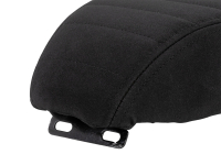 B-Ware! Flache Tuning Sitzbank - Gestreift - Alcantara schwarz für Simson S51