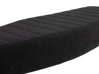 B-Ware! Flache Tuning Sitzbank - Gestreift - Alcantara schwarz für Simson S51
