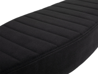 B-Ware! Flache Tuning Sitzbank - Gestreift - Alcantara schwarz für Simson S51