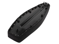 B-Ware! Flache Tuning Sitzbank - Gestreift - Alcantara schwarz für Simson S51