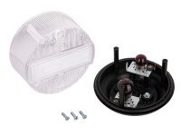 Weiß - Rücklicht 120mm komplett für Simson S51, S50, SR50, KR51/2 E Prüfzeichen