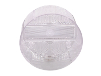 Klarglas Rücklichtkappe 120mm weiß mit Kennzeichenbeleuchtung