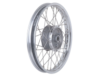 Poliert - MZA Speichenrad 1,5x16 Zoll Aluminium +...