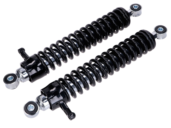 DPR Stoßdämpfer Satz 360mm verstellbar schwarz für Simson S51