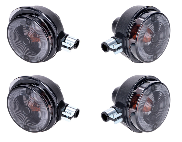 Set getönte Blinker 12V Grau für Simson S51, S50, SR50