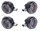 Set getönte Blinker 12V Grau für Simson S51, S50, SR50