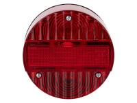 Rotes Rücklicht komplett für S51, Schwalbe KR51/2, SR50 - 120mm mit Kennzeichenbeleuchtung