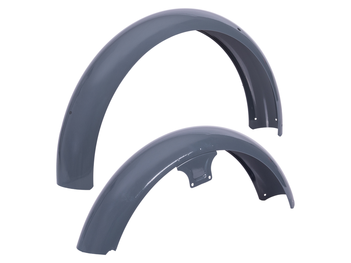 AKF Shop Kotflügel Schutzblech Vorn & Hinten Schwarz Gepulvert Für Simson S50 S51 S70 Lenkerpolster Simson