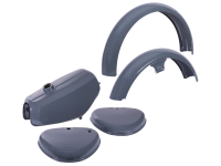 SET - Schutzbleche & Tank für Seitendeckel Dunkelgrau RAL 7011