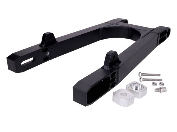 Schwarze Tuning Kastenschwinge aus Aluminium für Simson S51, S50, S70