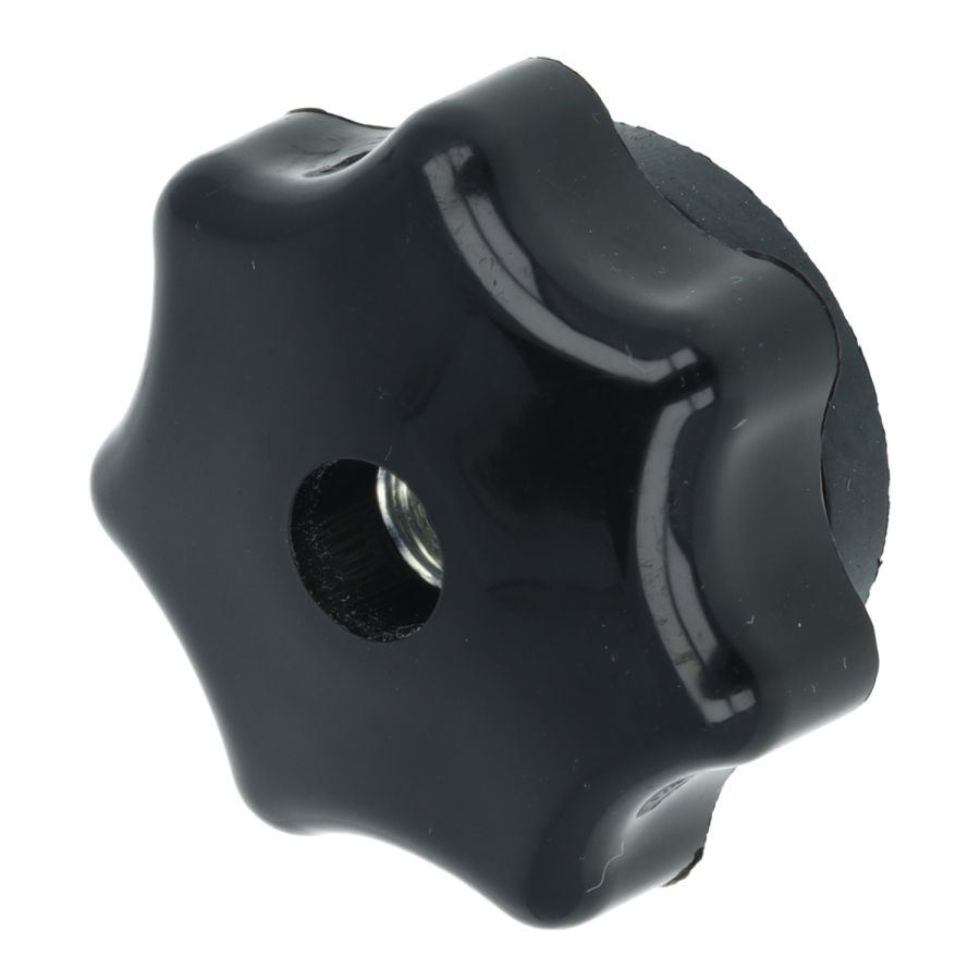 Set Sterngriffmutter m. Druckscheibe schwarz Motorabdeckung Haube SR50, SR4, KR51