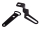 Schwarz - verstellbar Auspuffhalterung für Simson S50, S51, S70