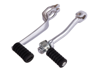 Set Klappbarer Kickstarter & Schaltebel verchromt...