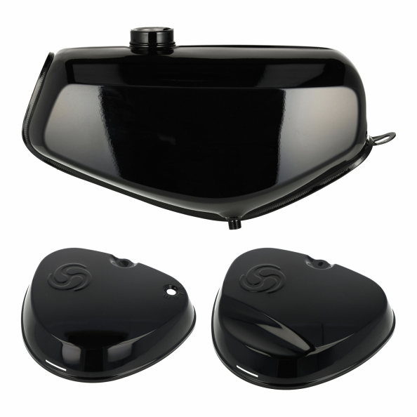 Simson Enduro Tankset mit eckigen Seitendeckel + Wirbellogo - Farbe wählbar