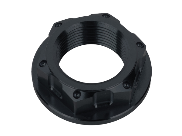 Überwurfmutter CNC für Steuerkopf S51 Schwarz