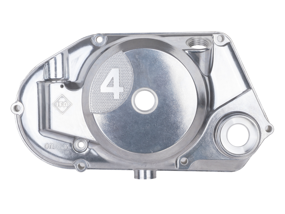 ML-MEGU Kupplungsdeckel mit DZM-Antrieb für Simson Aluminium poliert