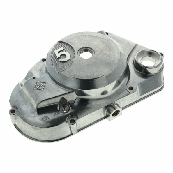 ML-MEGU 5 Gang Kupplungsdeckel mit DZM-Antrieb für Simson Aluminium poliert