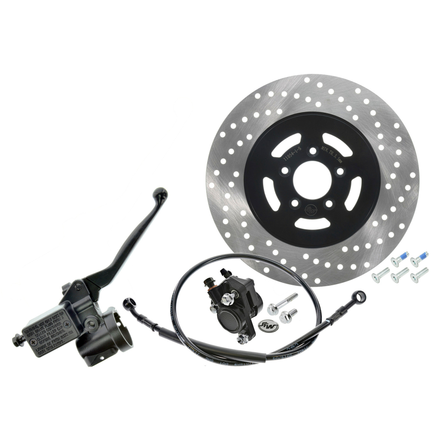 SET Bremsscheibe mit Bremspumpe und Bremssattel für S51 Enduro