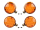 Simson S51 12V LED Blinker im Set - orange