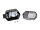 Schwarz Paar Blinkleuchten BL80 - eckig, vorn + hinten - Lichtaustritt SR50, SR80