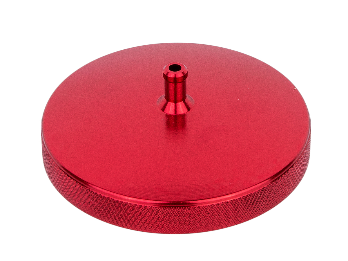 CNC Tankdeckel farbig eloxiert mit Entlüftung - V2 Rot