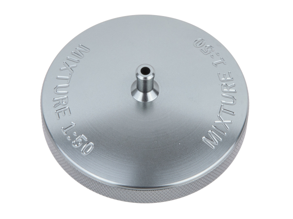CNC Tankdeckel farbig eloxiert mit Entlüftung - V4 Titan