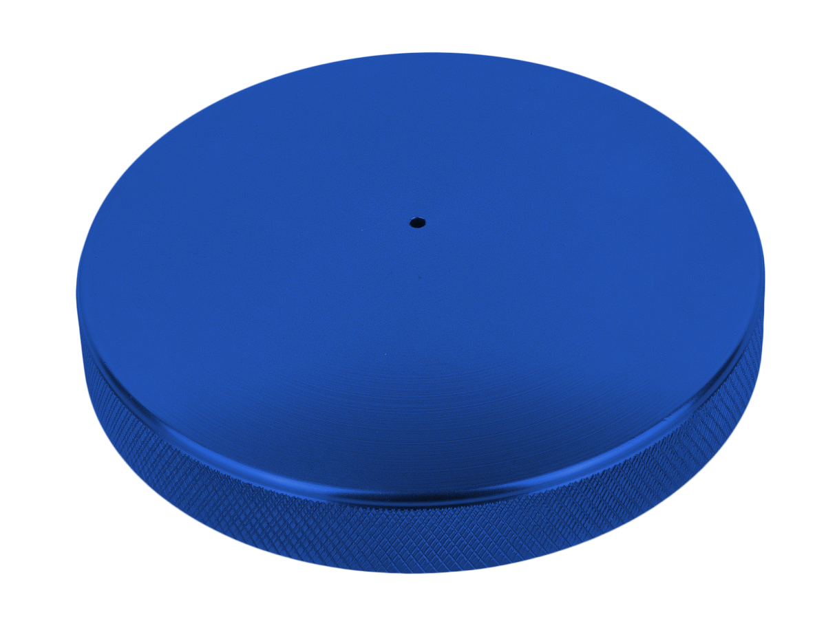 CNC Tankdeckel farbig eloxiert - V1 Blau